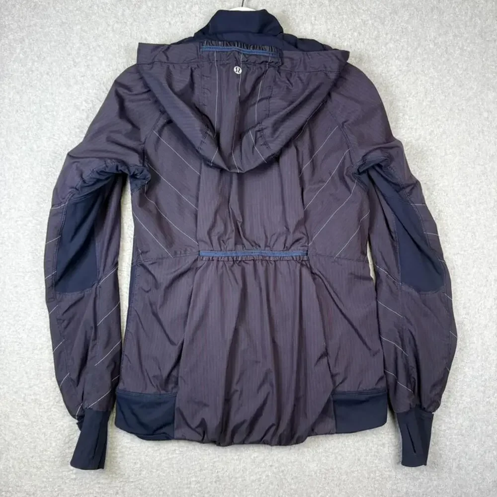 Lululemon Women's Small plum Full Zip Track Windbreaker Jacket Athleisure